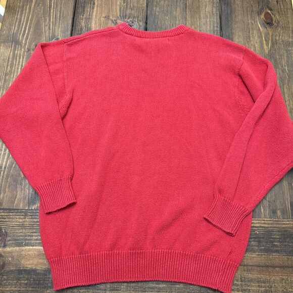 Vintage Men’s American Eagle Red Ramie And Cotton Knit Sweater, Heavy, XL, 90s - Picture 5 of 5